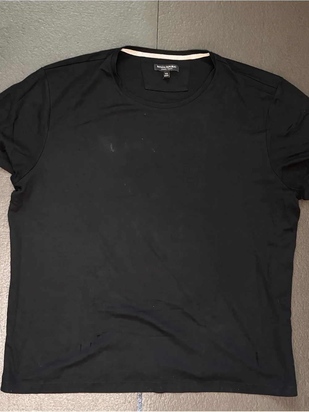 Banana Republic Luxury Touch Men’s Black Crew Neck Short Sleeve Tee